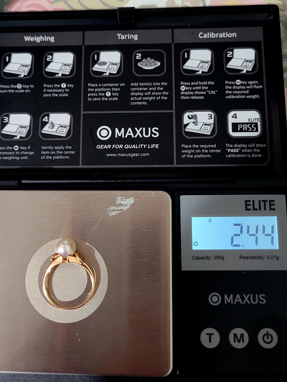 MIKIMOTO Pearl Ring in 14K Yellow Solid Gold - Picture 13 of 15